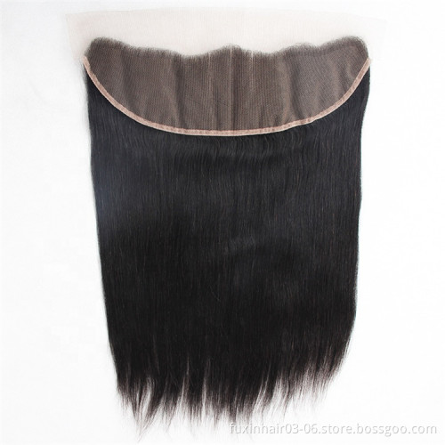 Hair Closure Pre Plucked Deep Wave Fuxin Raw Indian 13x6 Swiss Hd Lace Frontal 100% Virgin Remy Human Hair 1 Piece Hd Closure